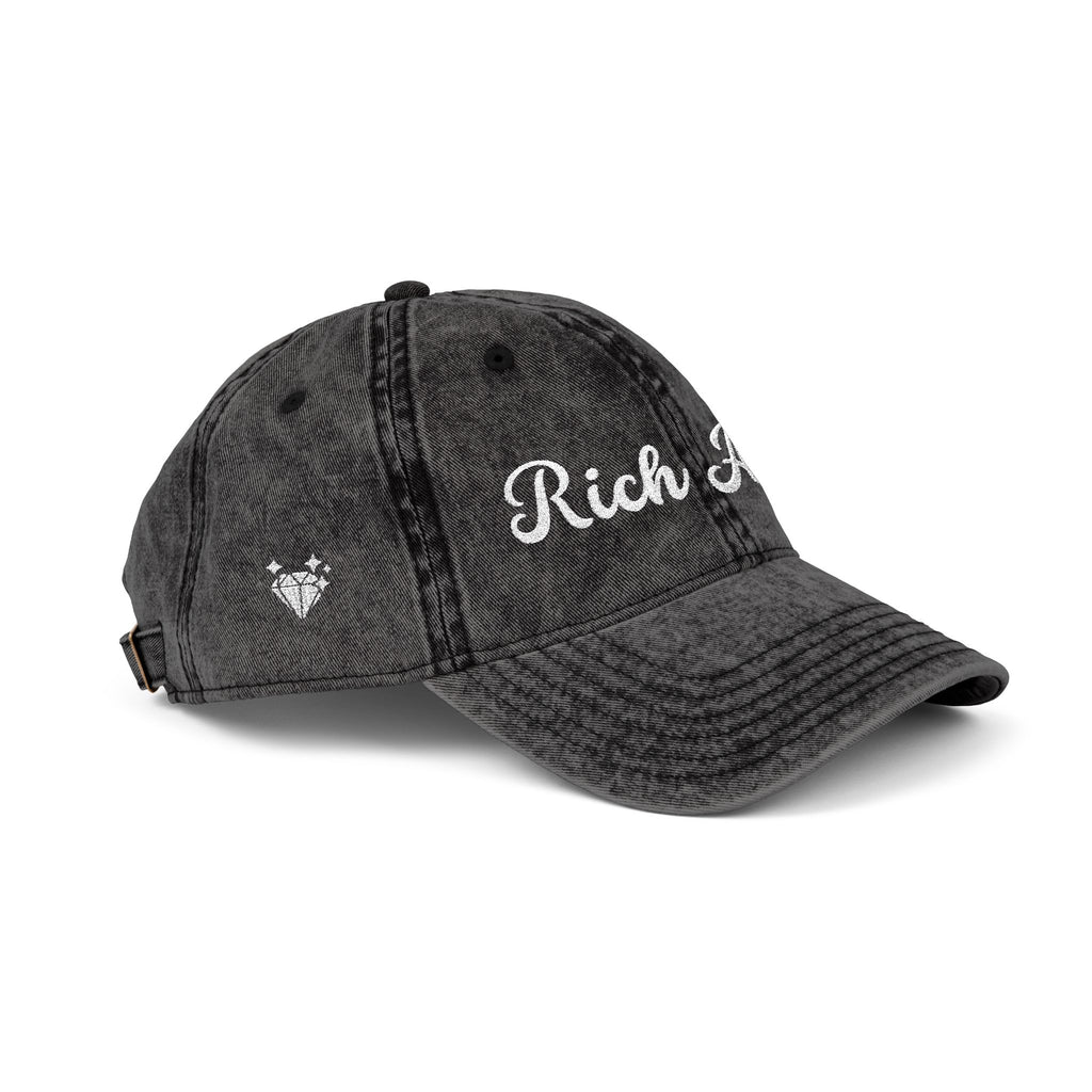 Rich Aunt Vintage Cap, Embroidery Adjustable Cap