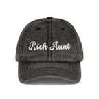 Rich Aunt Vintage Cap, Embroidery Adjustable Cap