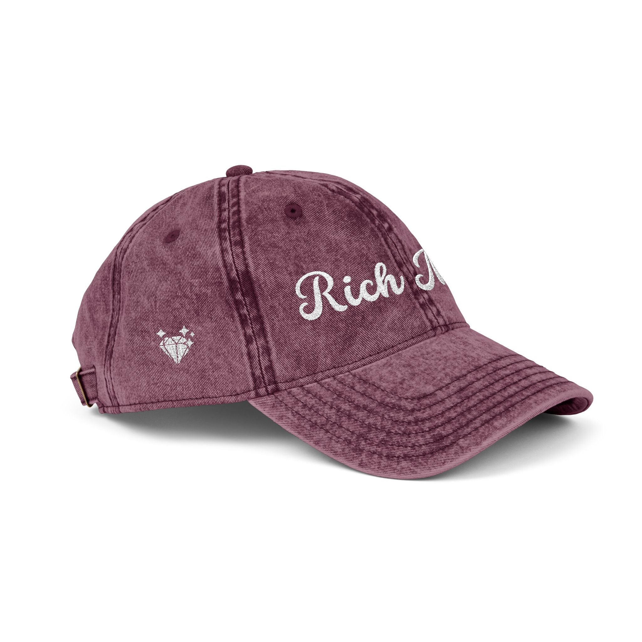 Rich Mom Vintage Cap, Embroidery Ajustable Cap