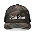Rich Dad Camouflage Trucker hat, Embroidery Cap