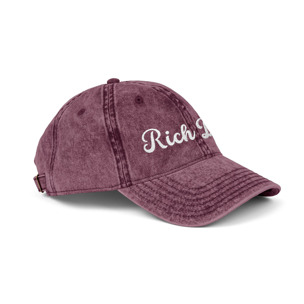 Rich Dad Vintage Cap, Embroidery Adjustable Cap