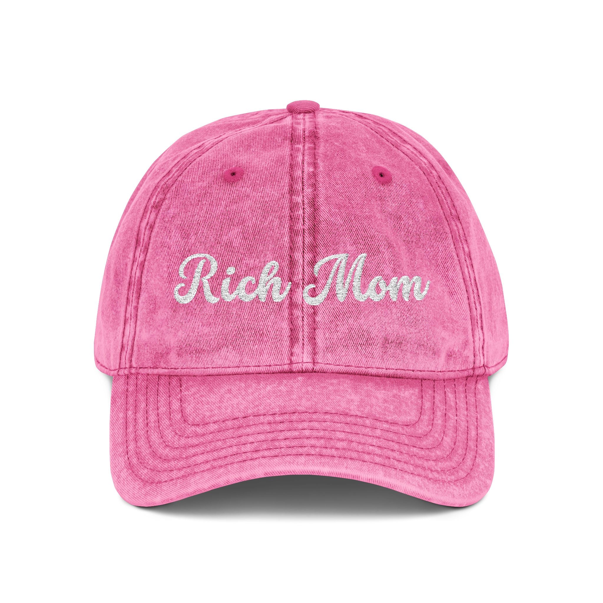 Rich Mom Vintage Cap, Embroidery Ajustable Cap