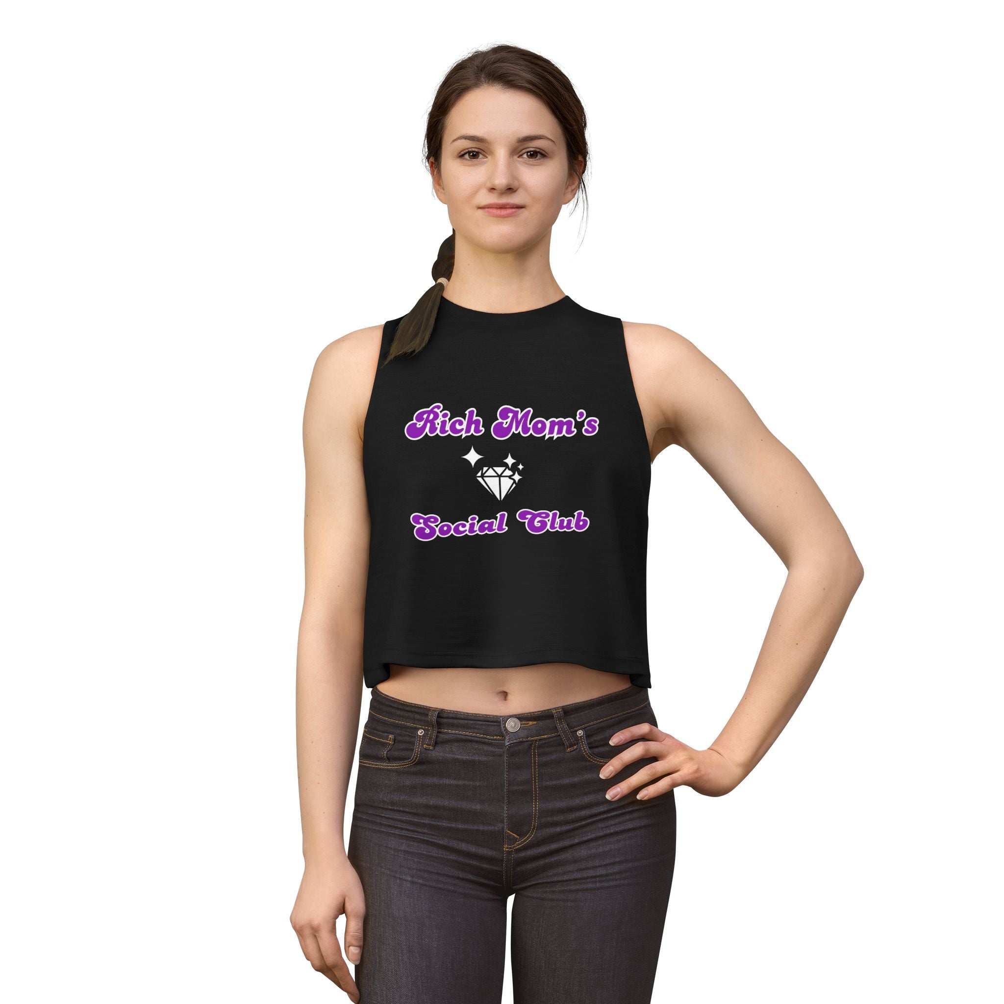Rich Mom's Social Club Crop Top