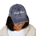 Rich Mom Vintage Cap, Embroidery Ajustable Cap