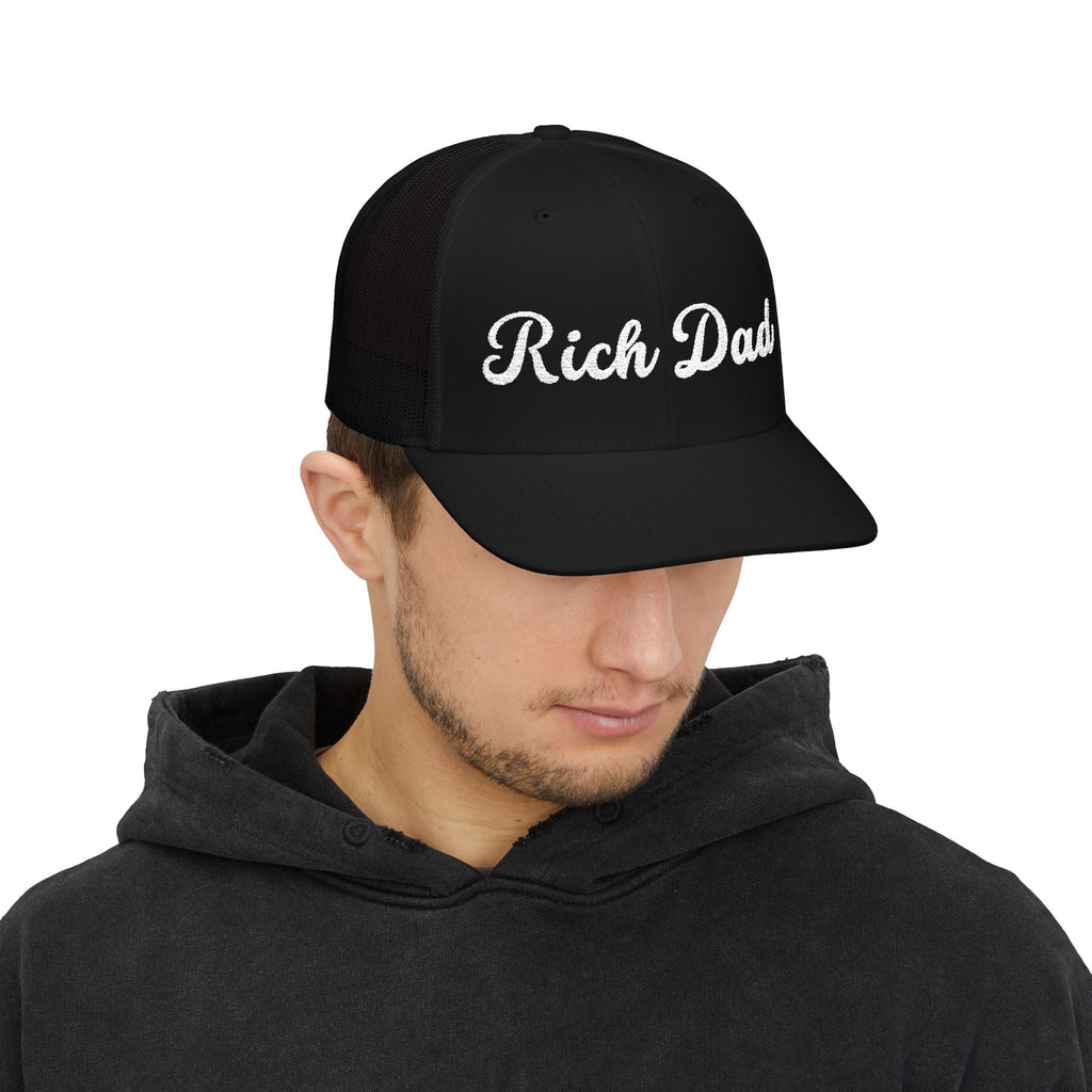Rich Dad Trucker Cap | Embroidery Adjustable Cap