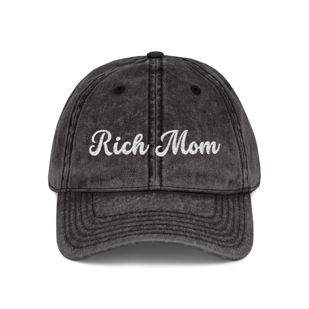 Rich Mom Vintage Cap, Embroidery Ajustable Cap