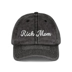Rich Mom Vintage Cap, Embroidery Ajustable Cap