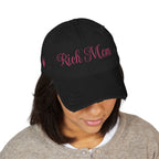 Rich Mom Distressed Embroidery Cap