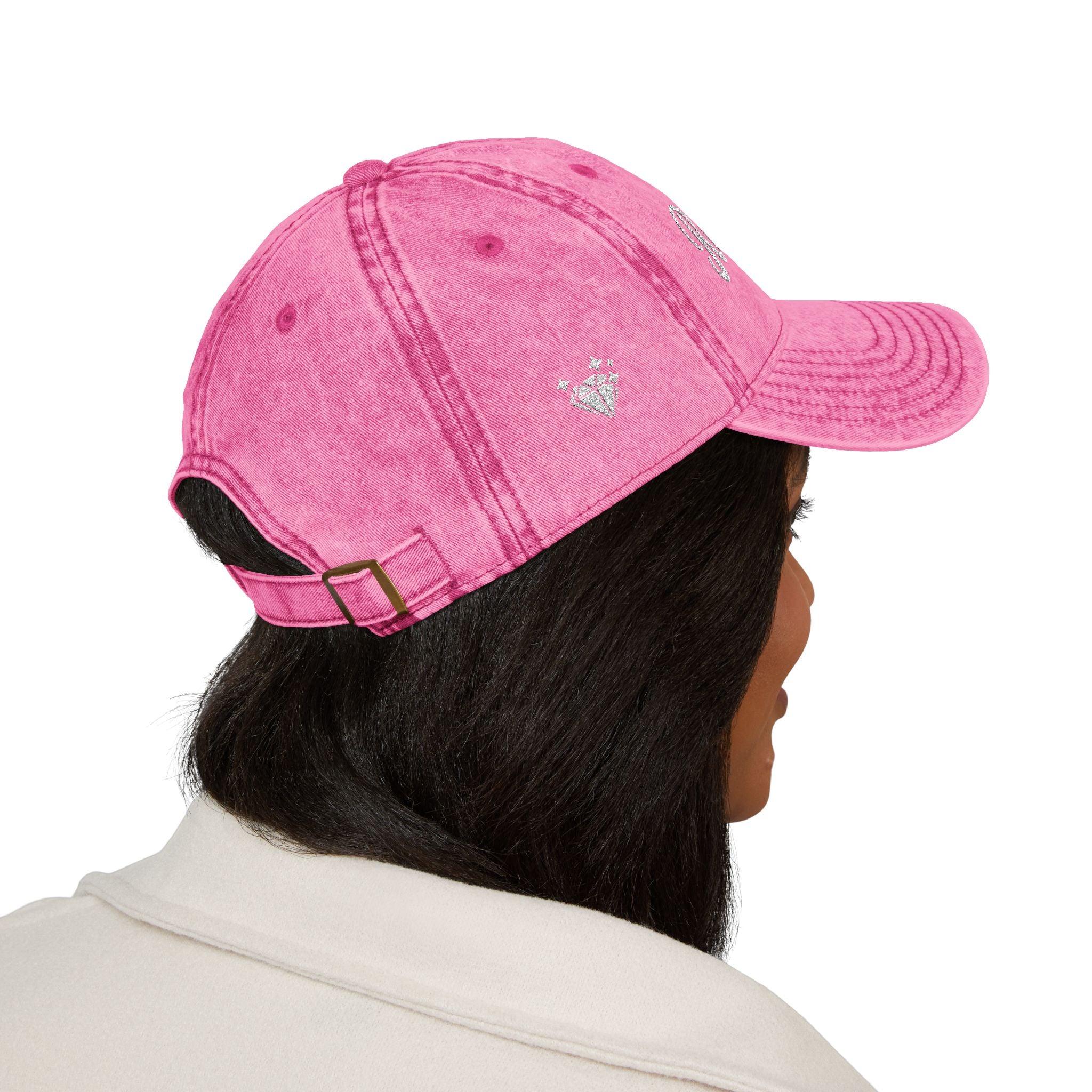 Rich Girl Vintage Cap, Embroidery Adjustable Cap
