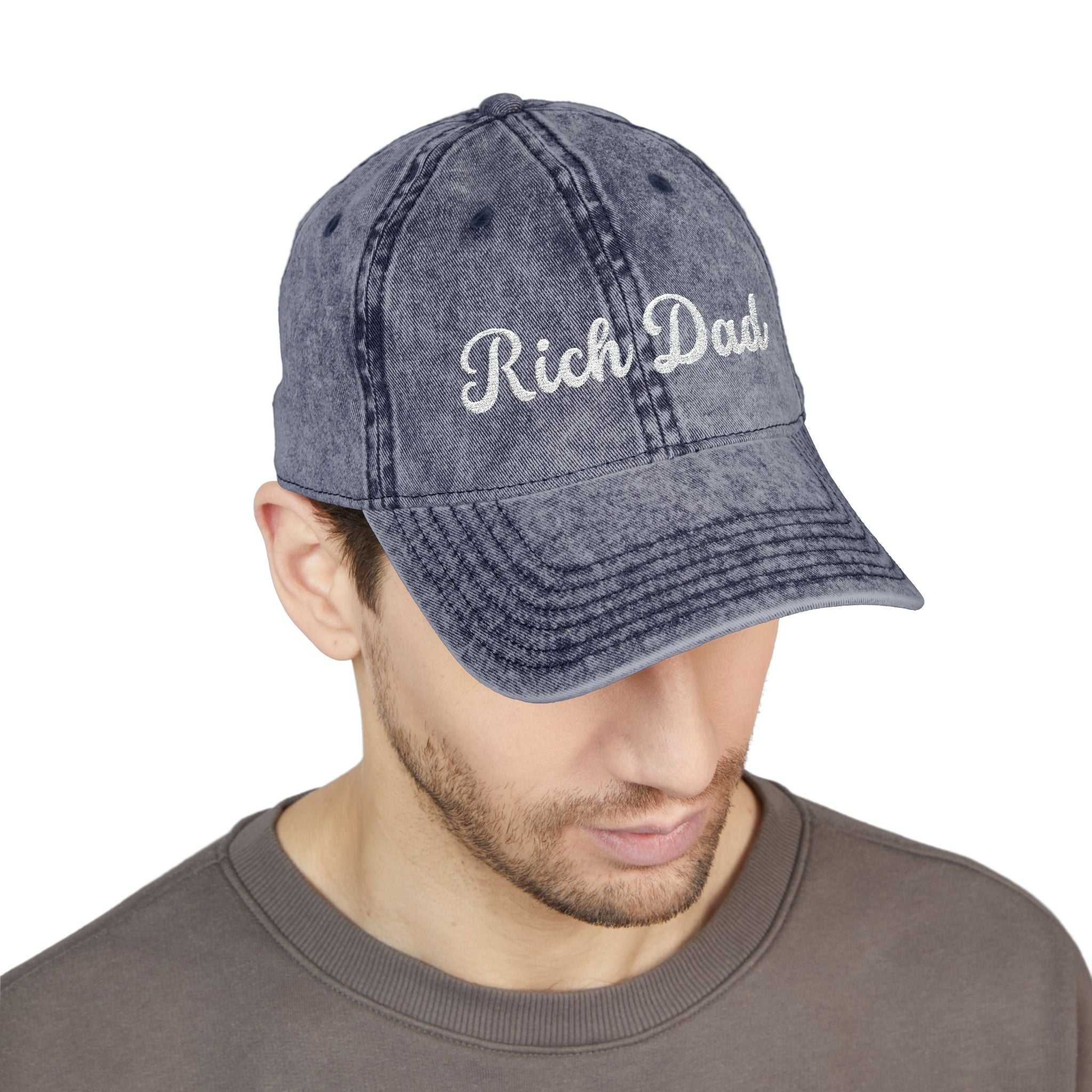 Rich Dad Vintage Cap, Embroidery Adjustable Cap
