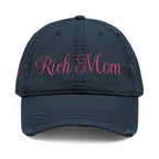 Rich Mom Distressed Embroidery Cap