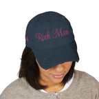 Rich Mom Distressed Embroidery Cap