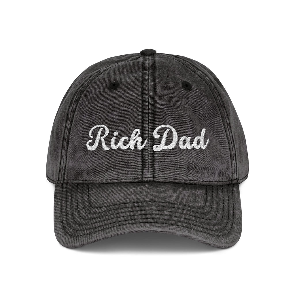 Rich Dad Vintage Cap, Embroidery Adjustable Cap