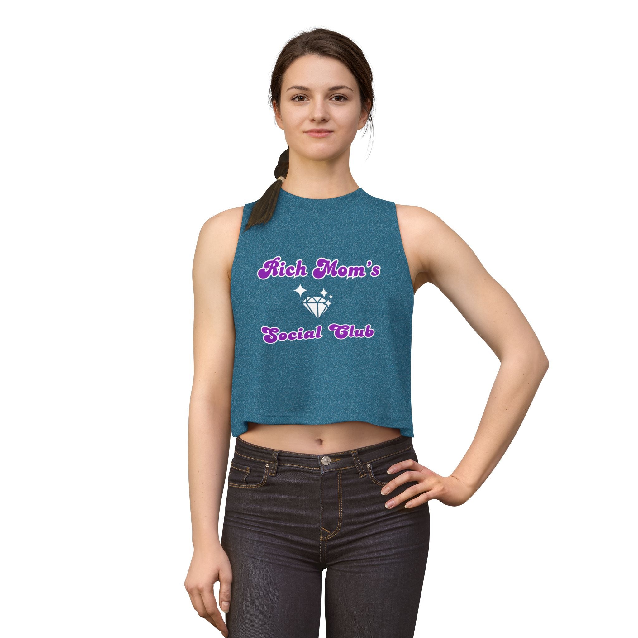Rich Mom's Social Club Crop Top
