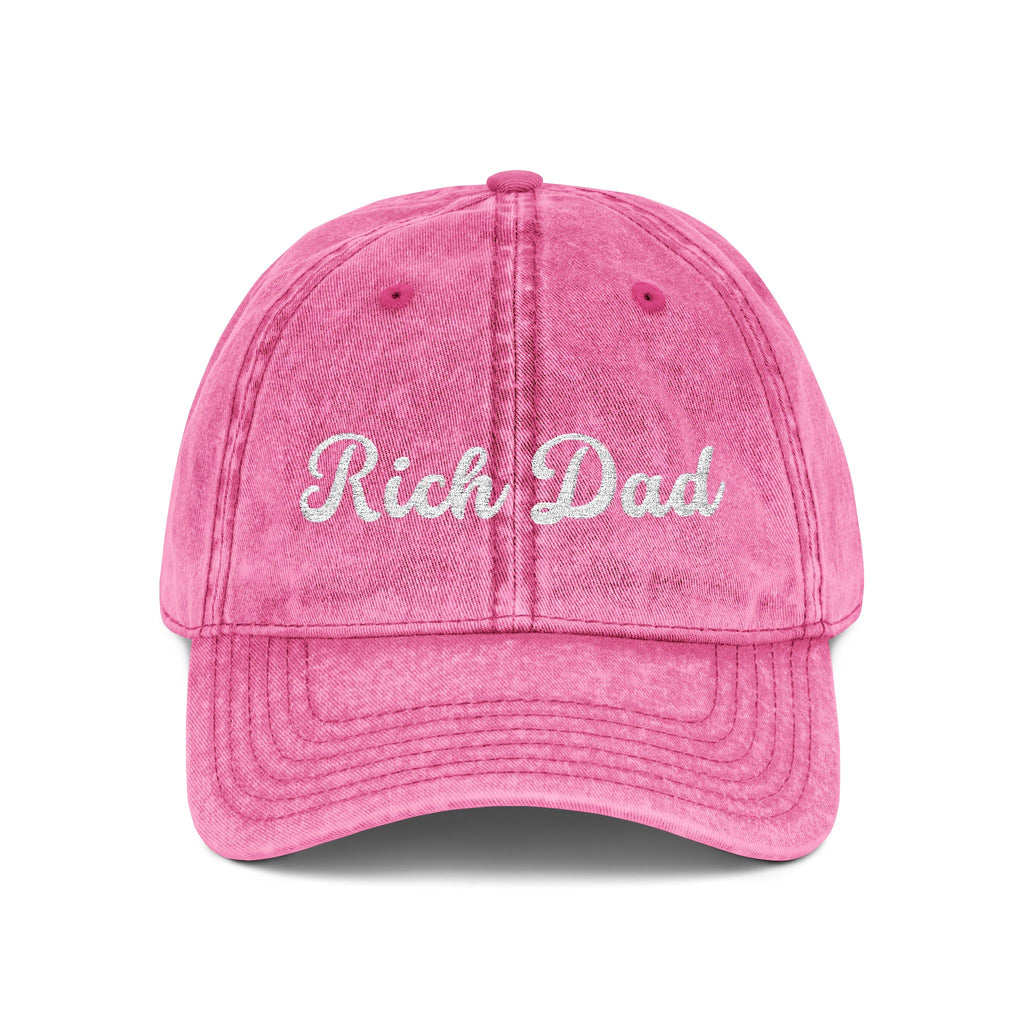 Rich Dad Vintage Cap, Embroidery Adjustable Cap