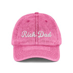 Rich Dad Vintage Cap, Embroidery Adjustable Cap