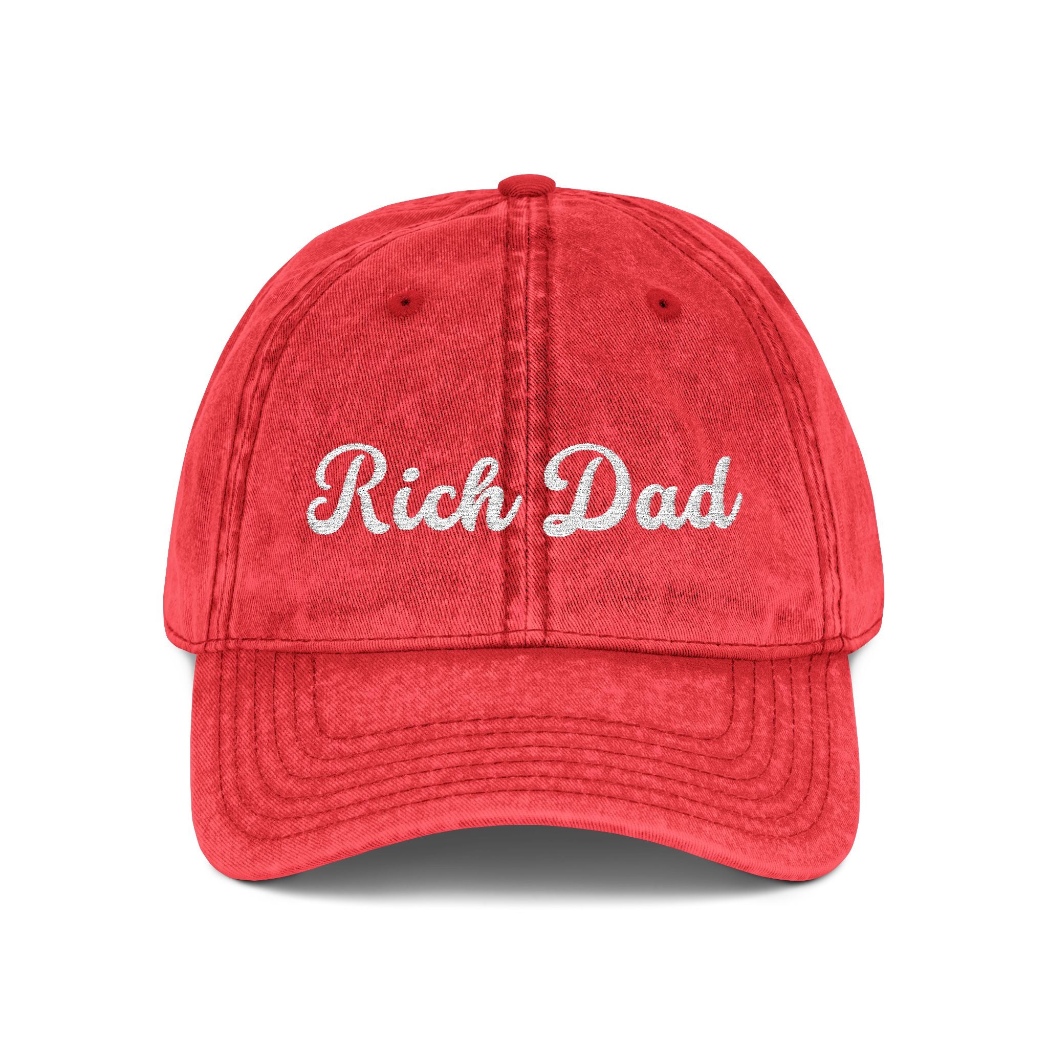 Rich Dad Vintage Cap, Embroidery Adjustable Cap